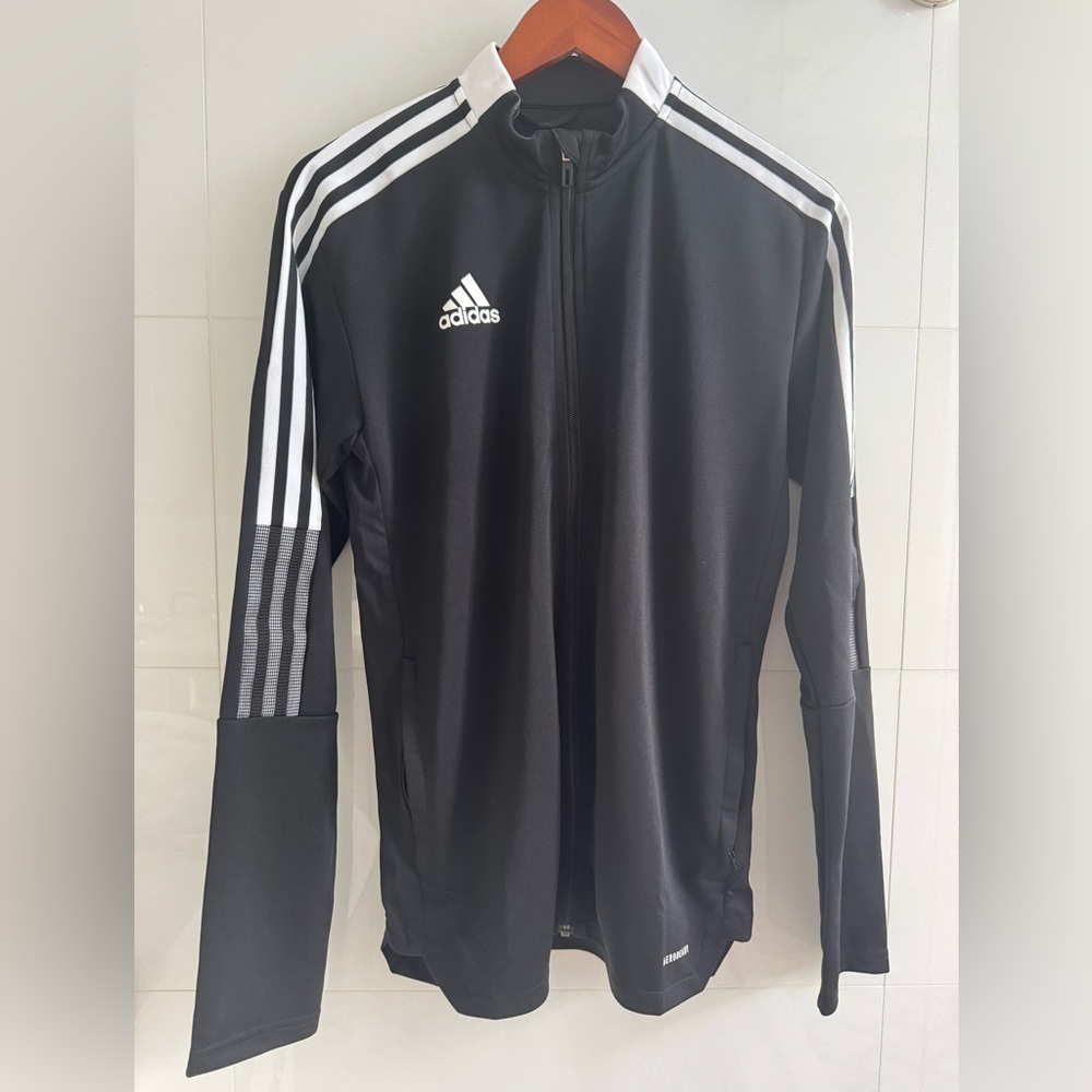 adidas Men's 3-Stripes Zip Track Jacket. Size Small.